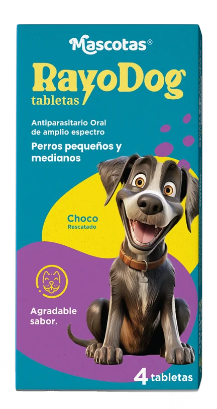 Rayo Dog - perros pequeños y medianos - 4 Tabletas